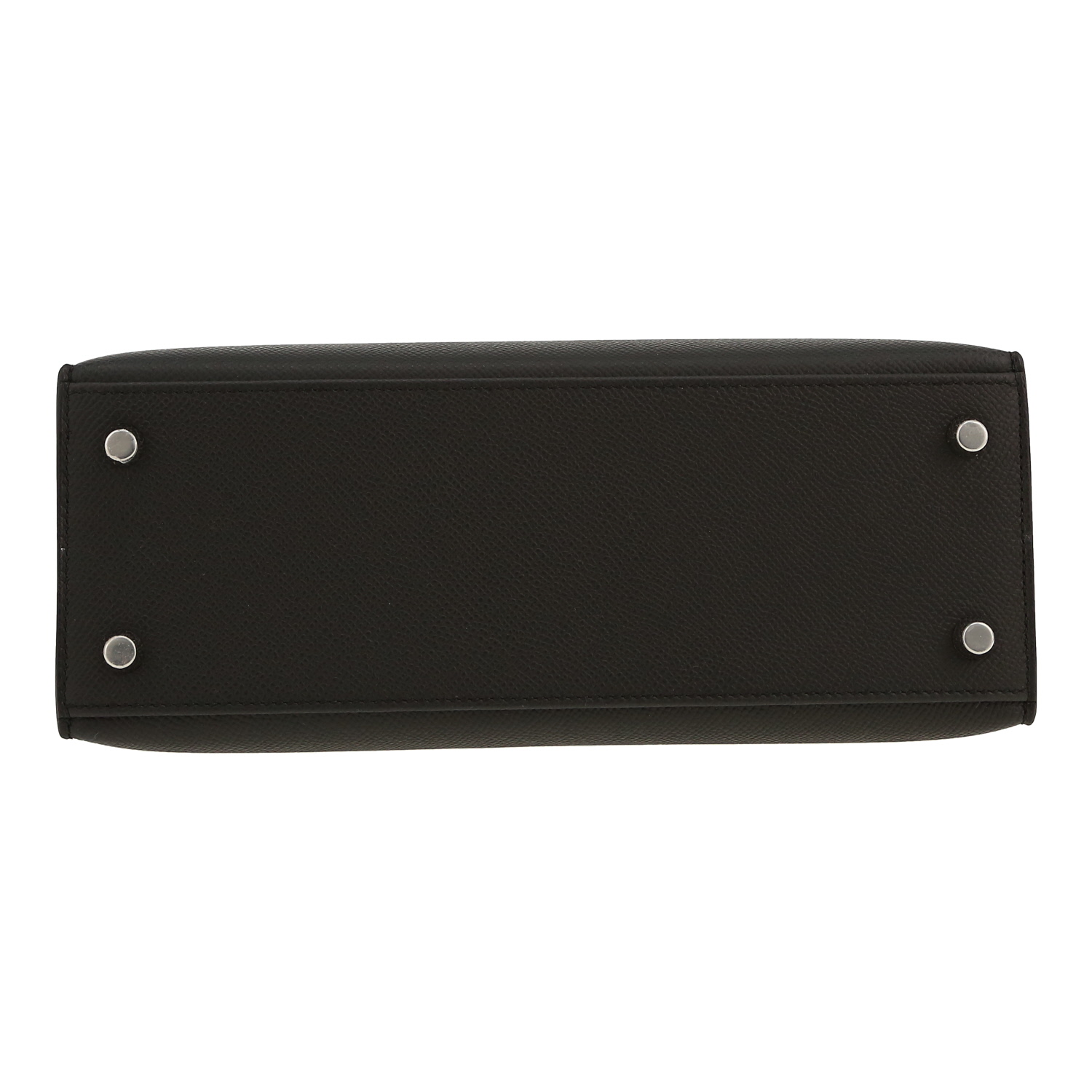 Borsa Hermès  Kelly 25 cm in pelle Epsom nera - Detail D1