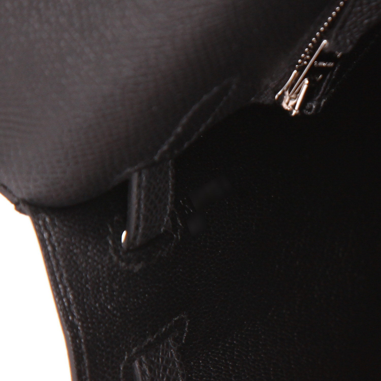 Sac à main Hermès  Kelly 25 cm en cuir epsom noir - Detail D4