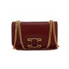 Sac à main Celine  Frame en cuir bordeaux - 360 thumbnail