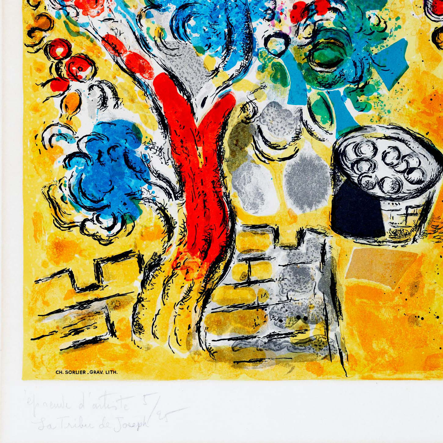 Marc Chagall (1887-1985), La tribu de Joseph - 1964 - Detail D3