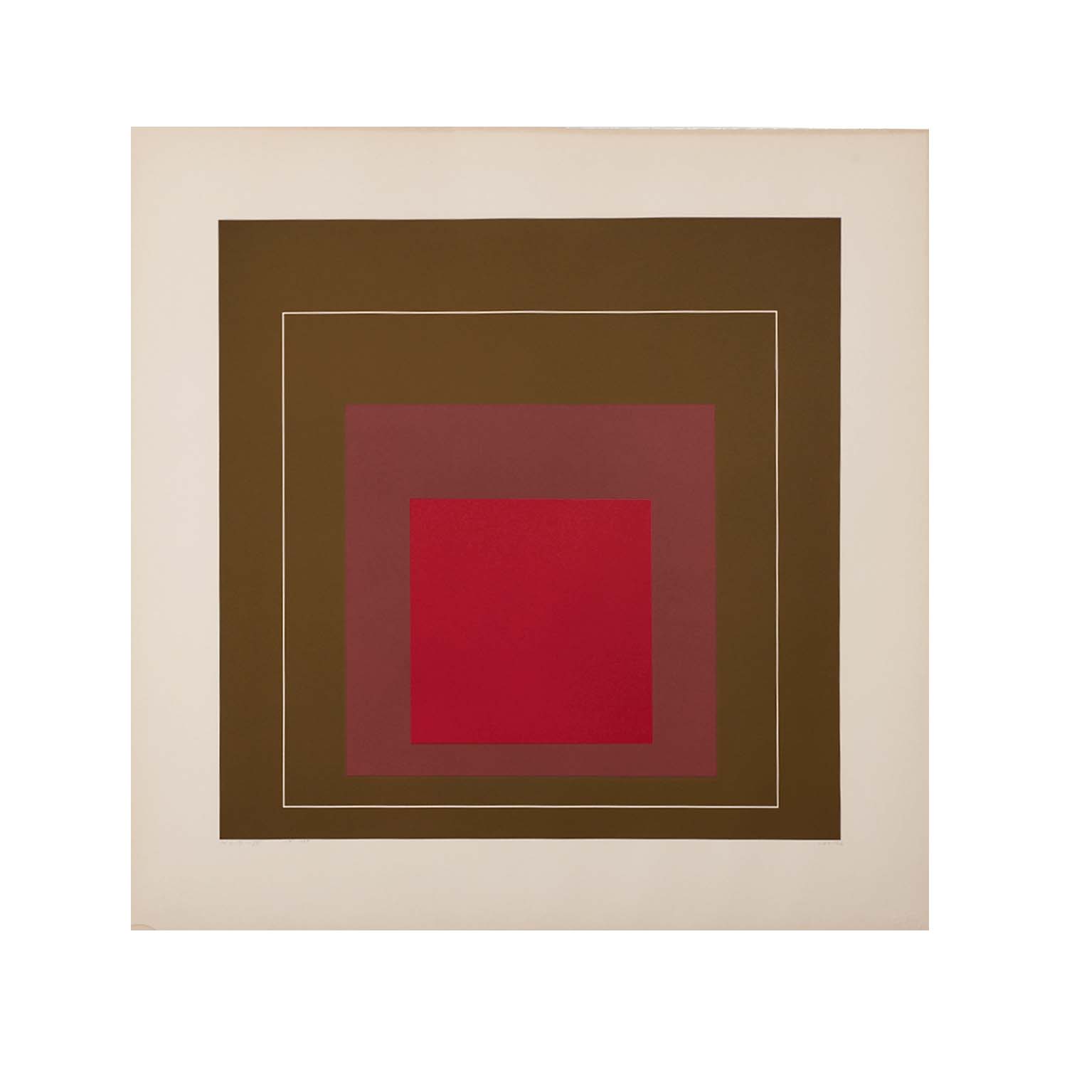 WLS IV, from White Line Squares (Series I) - 1966 - Detail D1