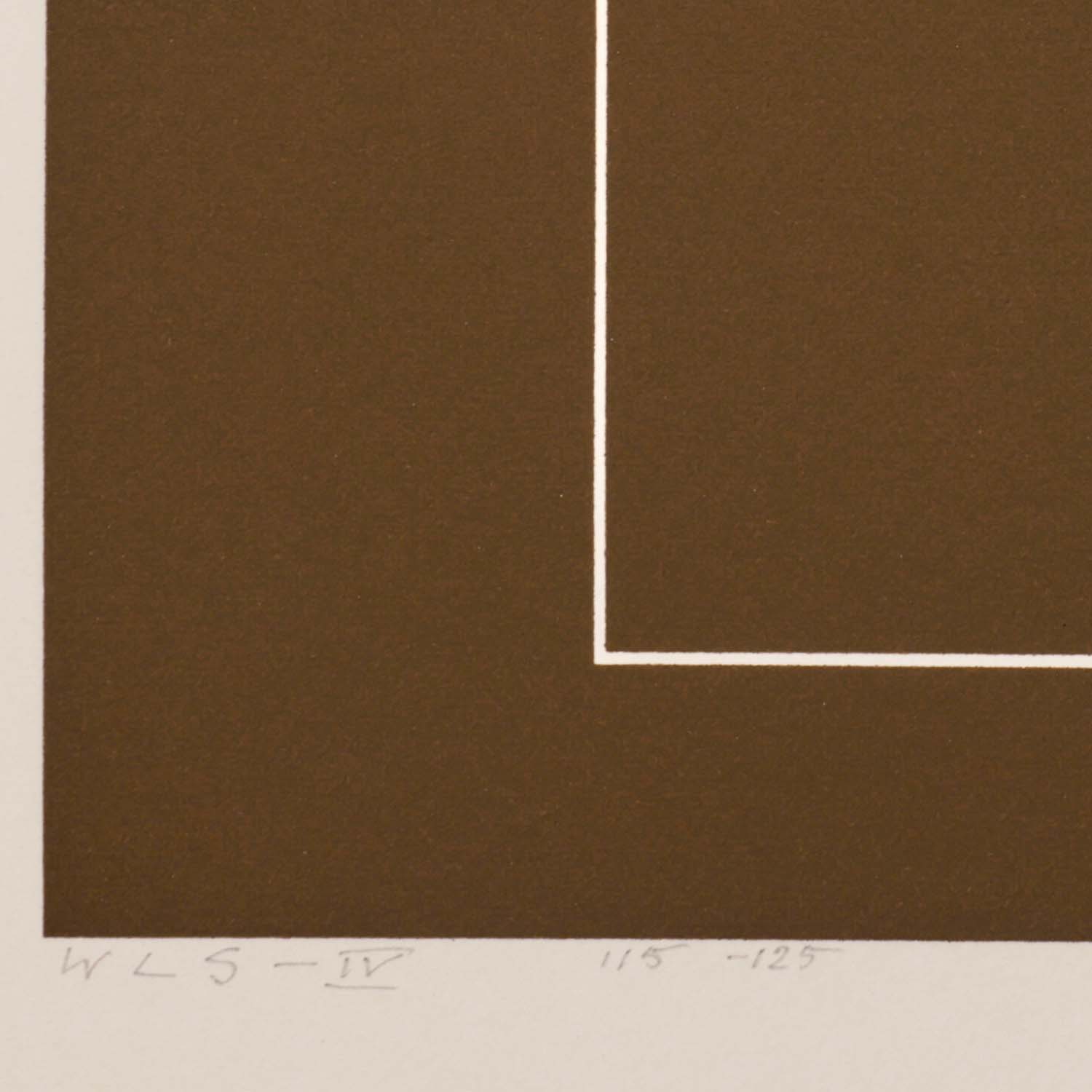WLS IV, from White Line Squares (Series I) - 1966 - Detail D3