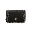 Sac bandoulière Chanel  Timeless Jumbo en cuir grainé matelassé noir - 360 thumbnail