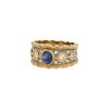 Bague Buccellati  en or jaune, or blanc, diamants et saphir - 00pp thumbnail