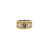 Bague Buccellati  en or jaune, or blanc, diamants et saphir - 360 thumbnail