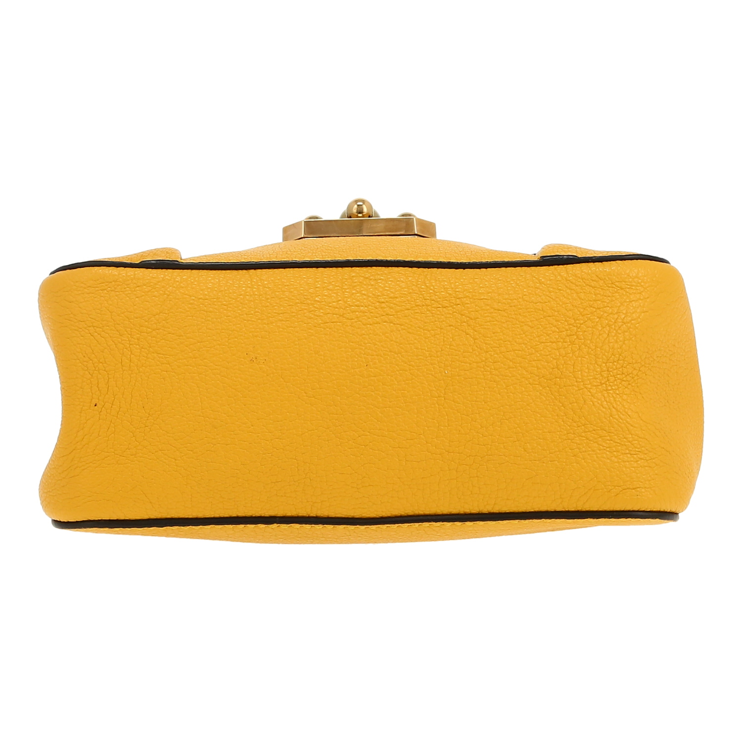 Bolso bandolera Chloé  Elsie en cuero Jaune Ambre - Detail D1
