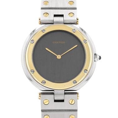 Cartier Santos Ronde  in gold and stainless steel Ref: Cartier - 8191  Circa 1990