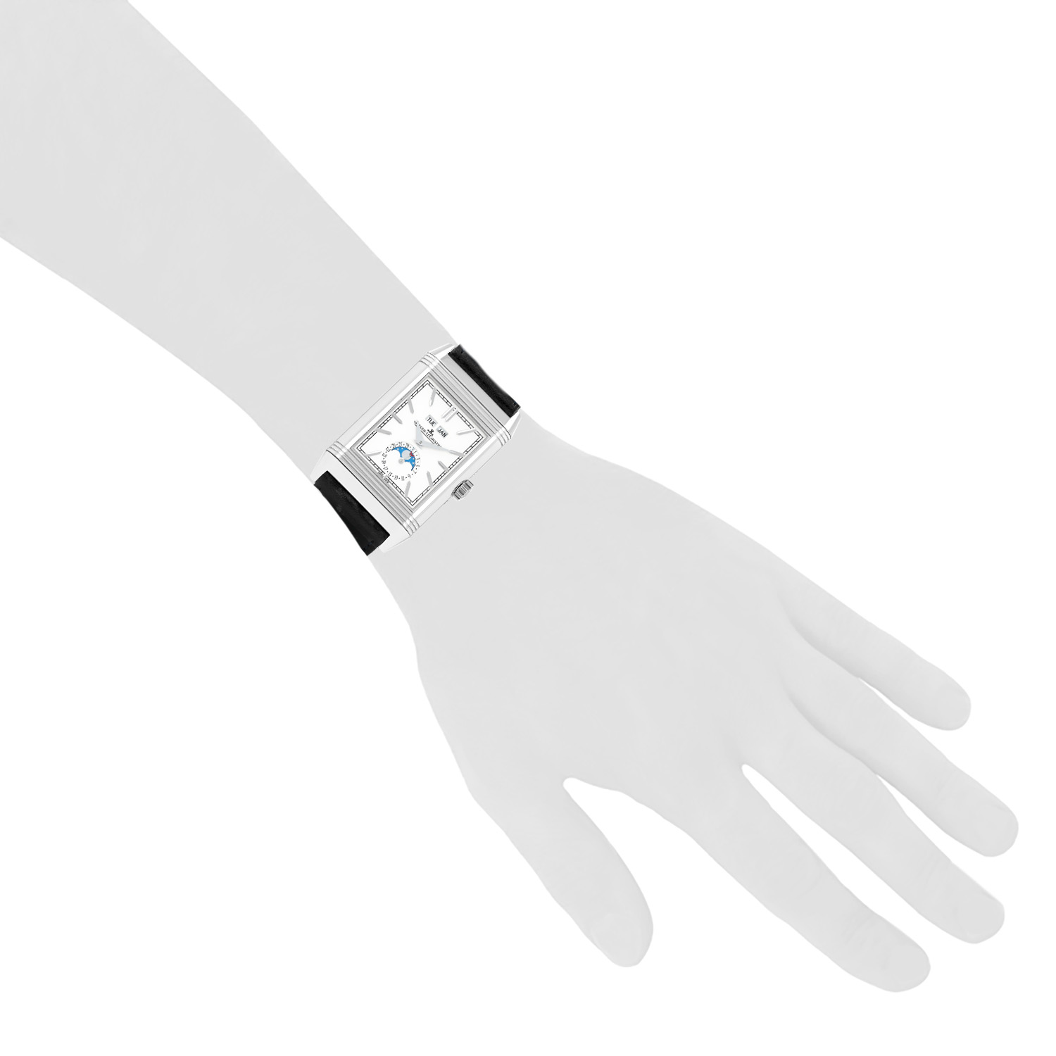 Orologio Jaeger-LeCoultre Reverso-Duoface in acciaio Ref: Jaeger-LeCoultre - Q3918420  Circa 2022 - Detail D1