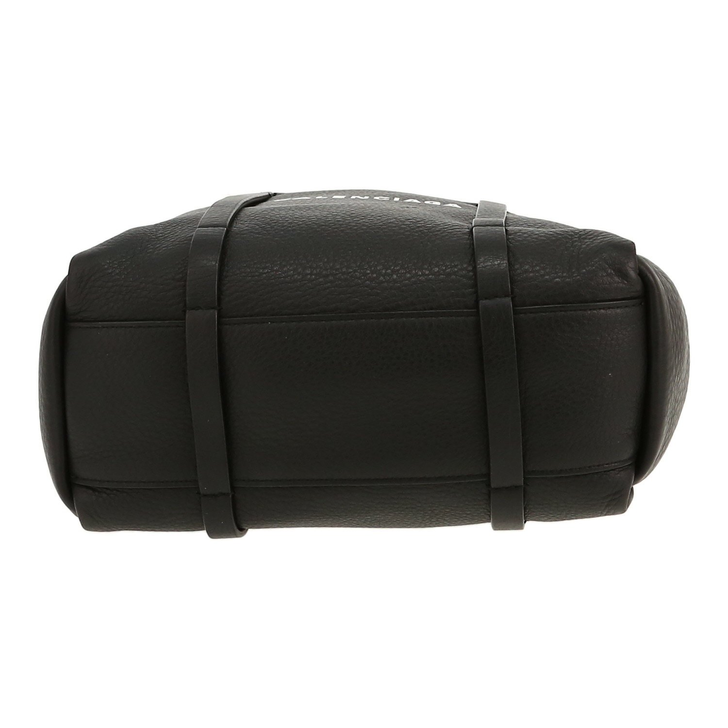 Bolso Cabás Balenciaga   en cuero granulado negro - Detail D1