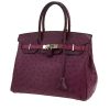Borsa Hermès  Birkin 30 cm in struzzo viola - 00pp thumbnail