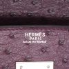 Borsa Hermès  Birkin 30 cm in struzzo viola - Detail D2 thumbnail