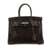 Hermès  Birkin 30 cm handbag  in grey niloticus crocodile - 360 thumbnail