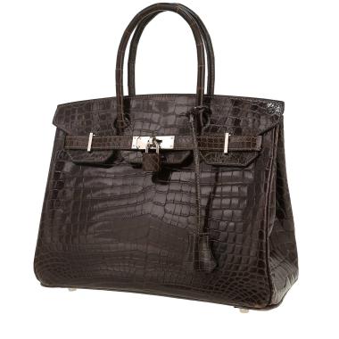 Hermès  Birkin 30 cm handbag  in grey niloticus crocodile