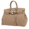Hermès  Birkin 35 cm handbag  in tourterelle grey leather taurillon clémence - 00pp thumbnail