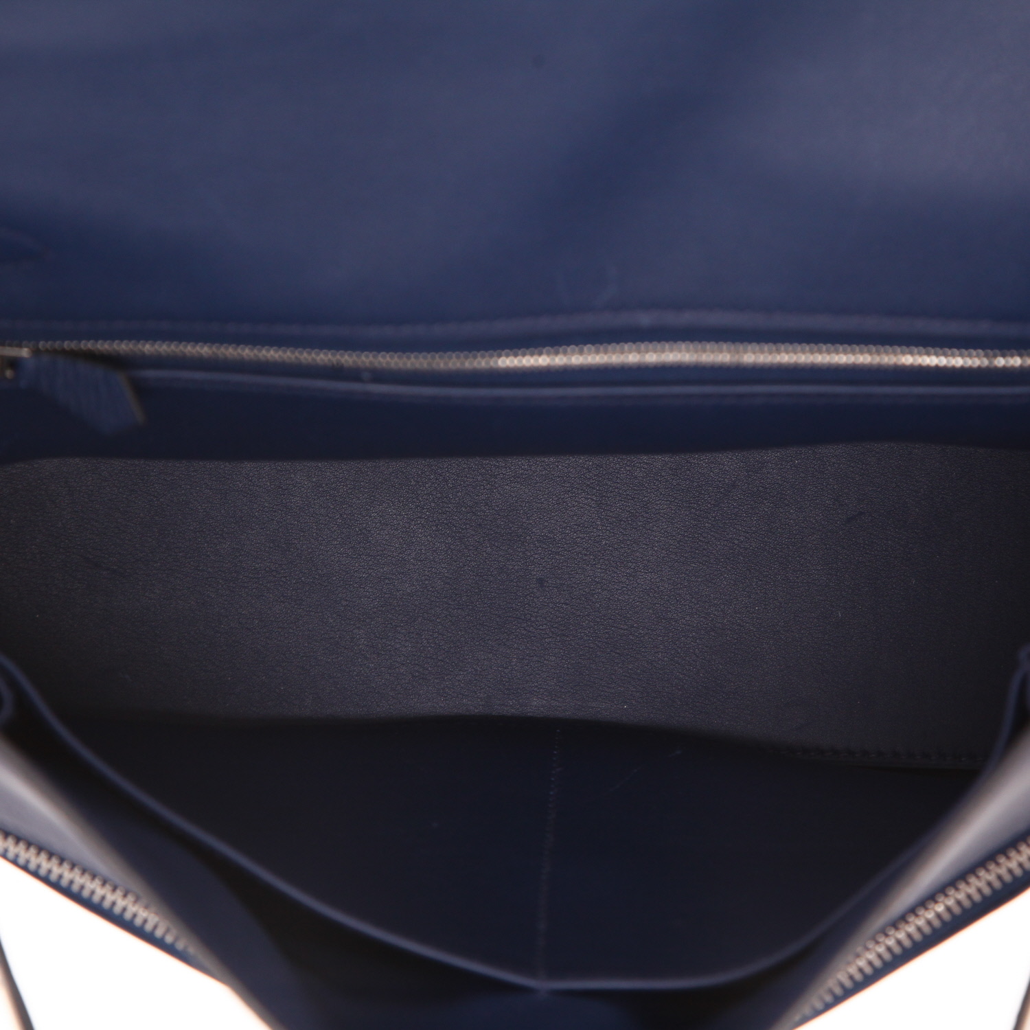 Bolso de mano Hermès  Kelly Lakis en cuero swift azul de Malta - Detail D4