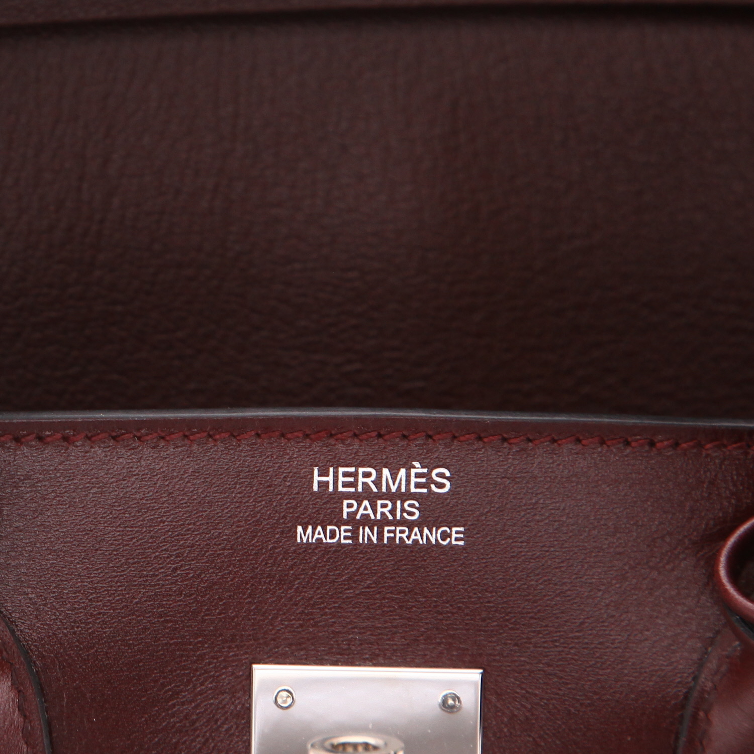 Sac à main Hermès  Birkin 35 cm en cuir box rouge H - Detail D2