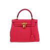 Hermès  Kelly 25 cm handbag  in raspberry pink togo leather - 360 thumbnail