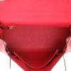 Hermès  Kelly 25 cm handbag  in raspberry pink togo leather - Detail D3 thumbnail