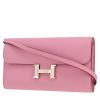 Hermès  Long To Go shoulder bag  in Mauve Sylvestre epsom leather - 00pp thumbnail