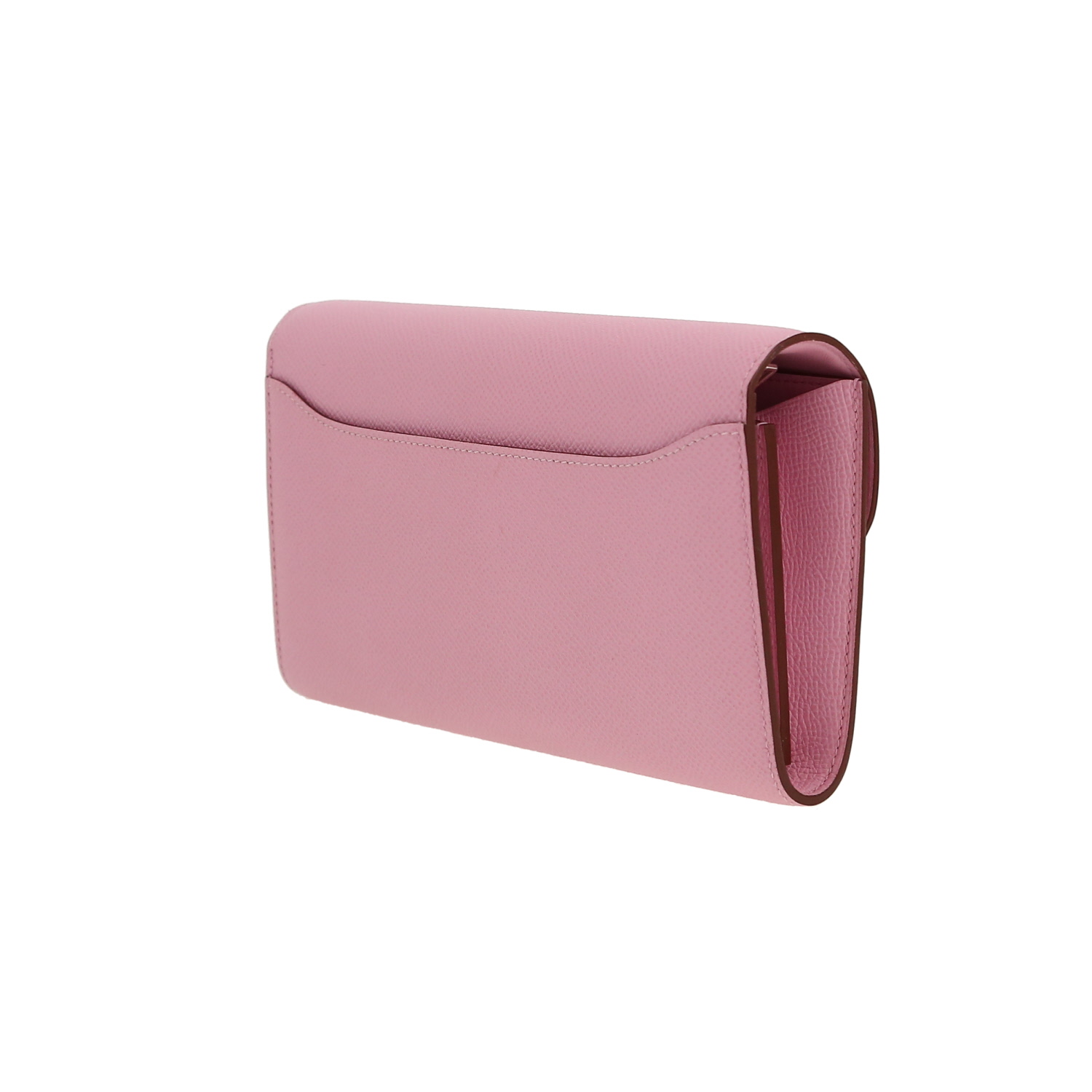 Hermès  Long To Go shoulder bag  in Mauve Sylvestre epsom leather - Detail D6
