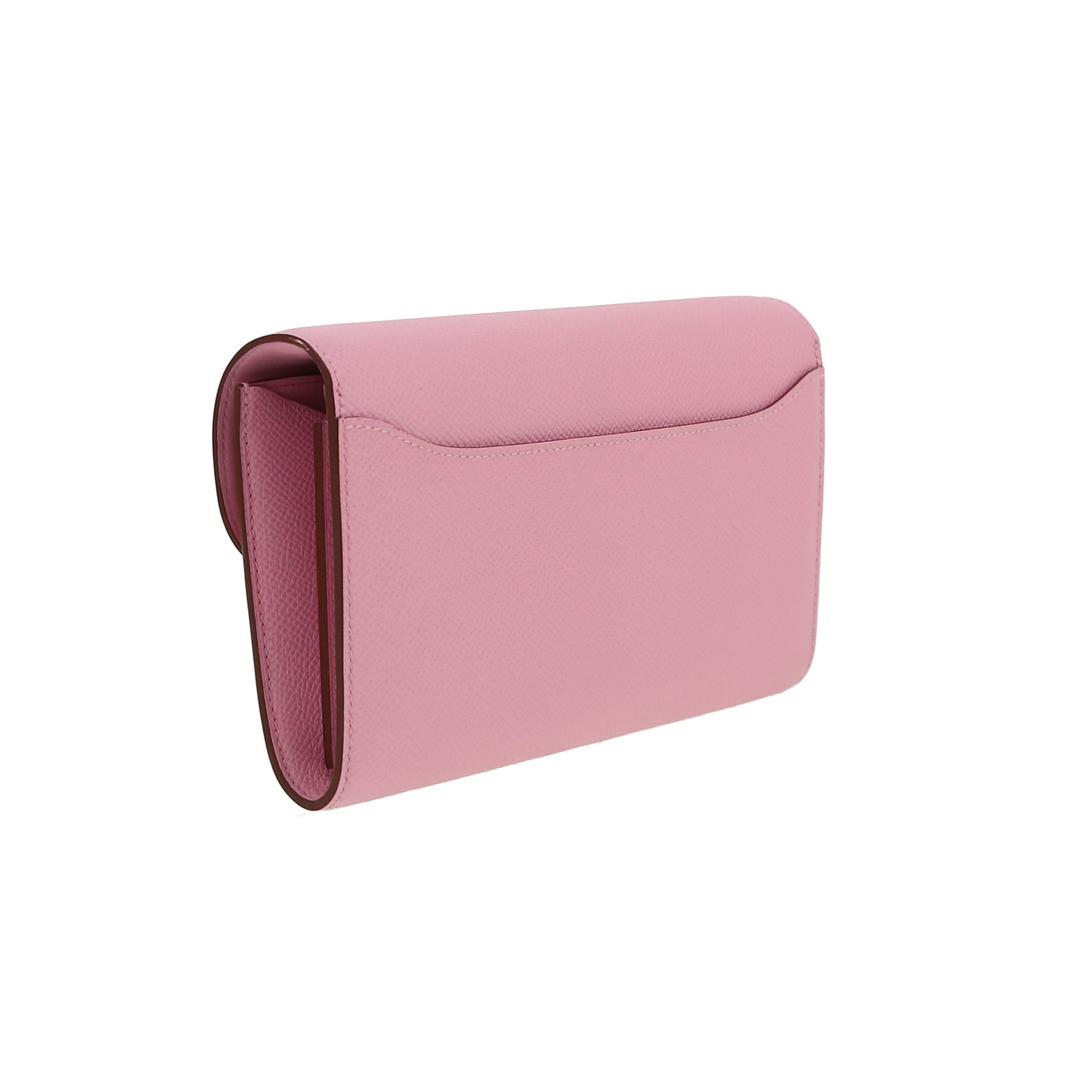 Hermès  Long To Go shoulder bag  in Mauve Sylvestre epsom leather - Detail D8