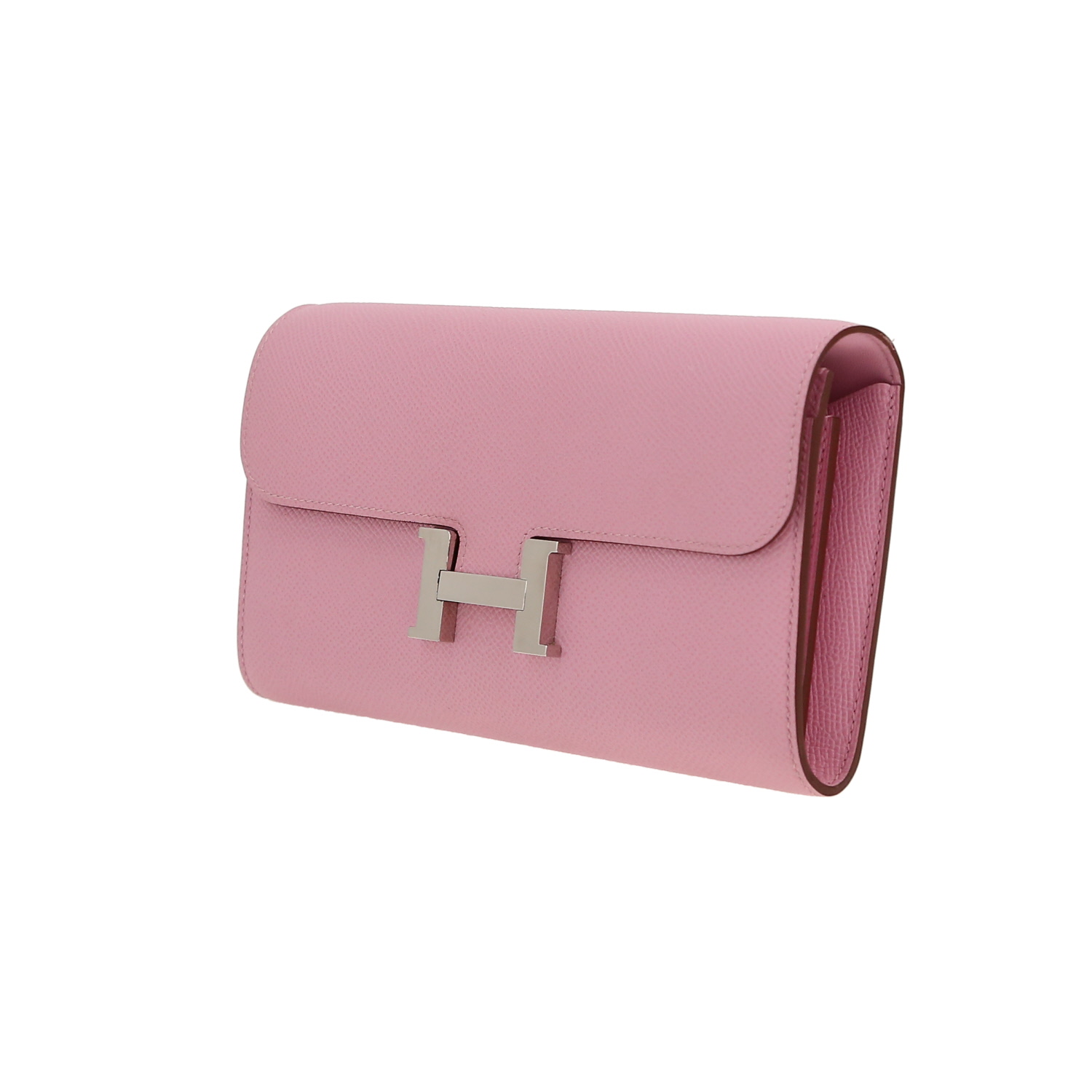 Bolso bandolera Hermès  Constance Long To Go en cuero epsom Mauve Sylvestre - Detail D9