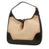 Sac à main Hermès  Trim en toile beige et cuir box noir - 00pp thumbnail
