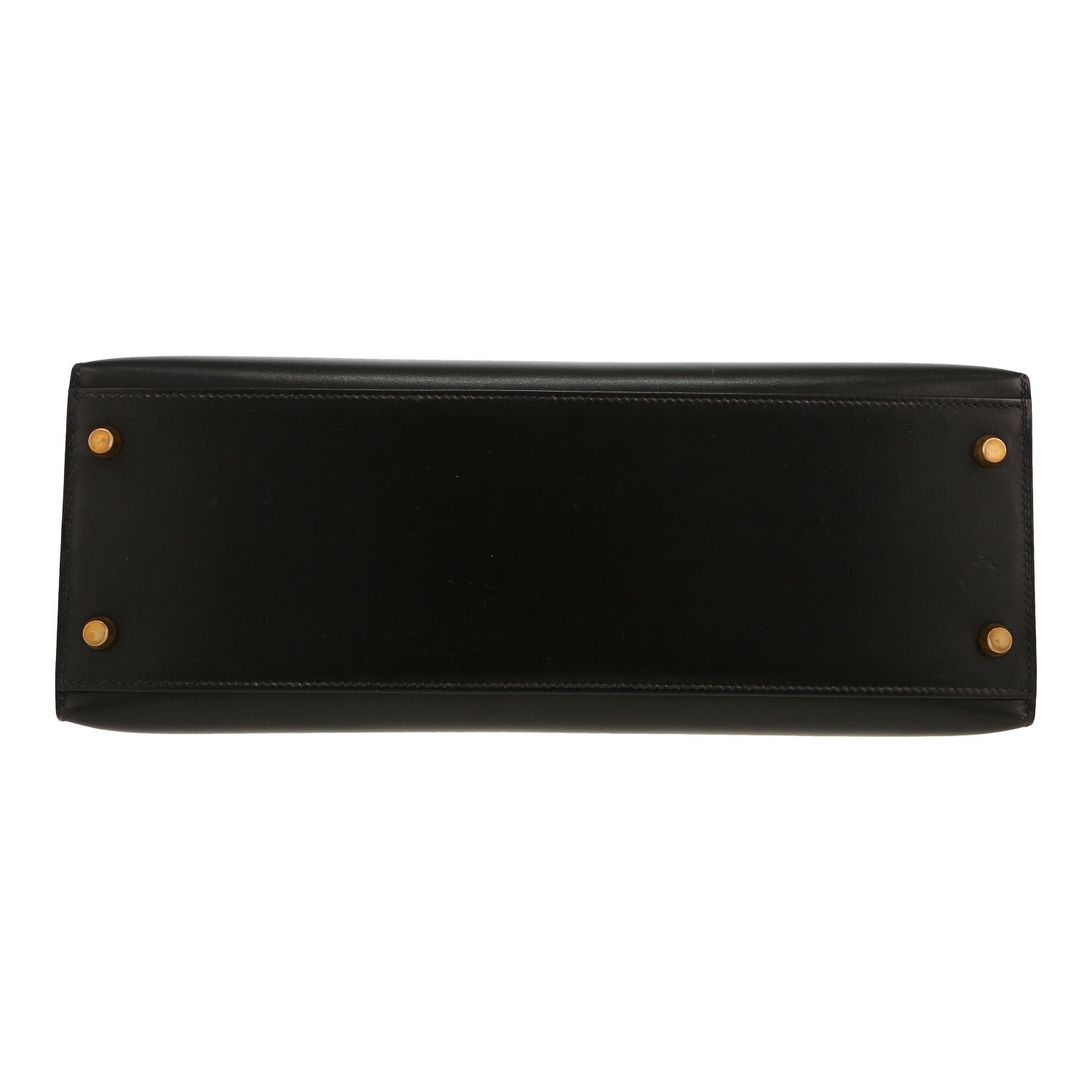 Hermès  Kelly 32 cm handbag  in black box leather - Detail D1