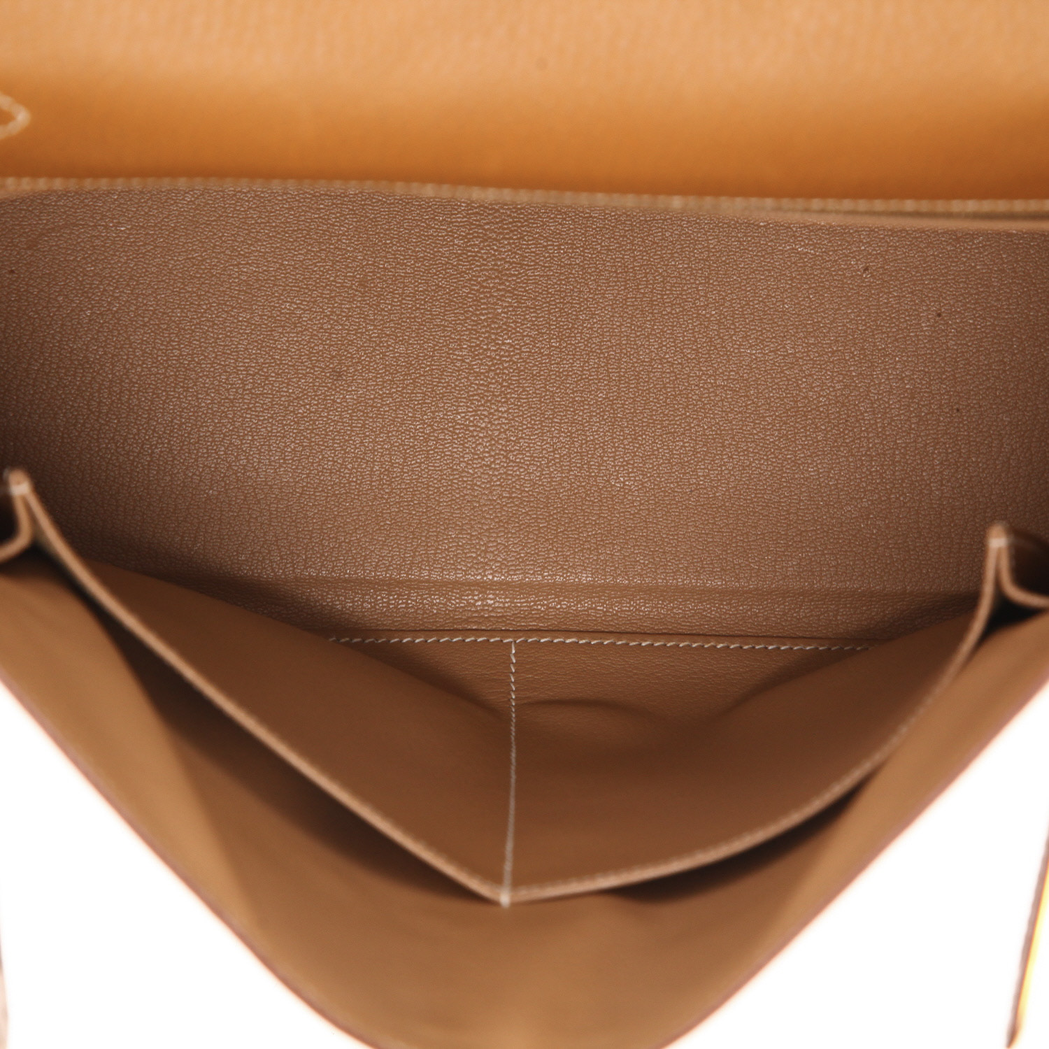 Borsa Hermès  Kelly 32 cm in vacchetta gold - Detail D3