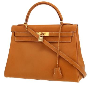 Borsa Hermès Kelly 32 cm in pelle di vacchetta Liégée Gold