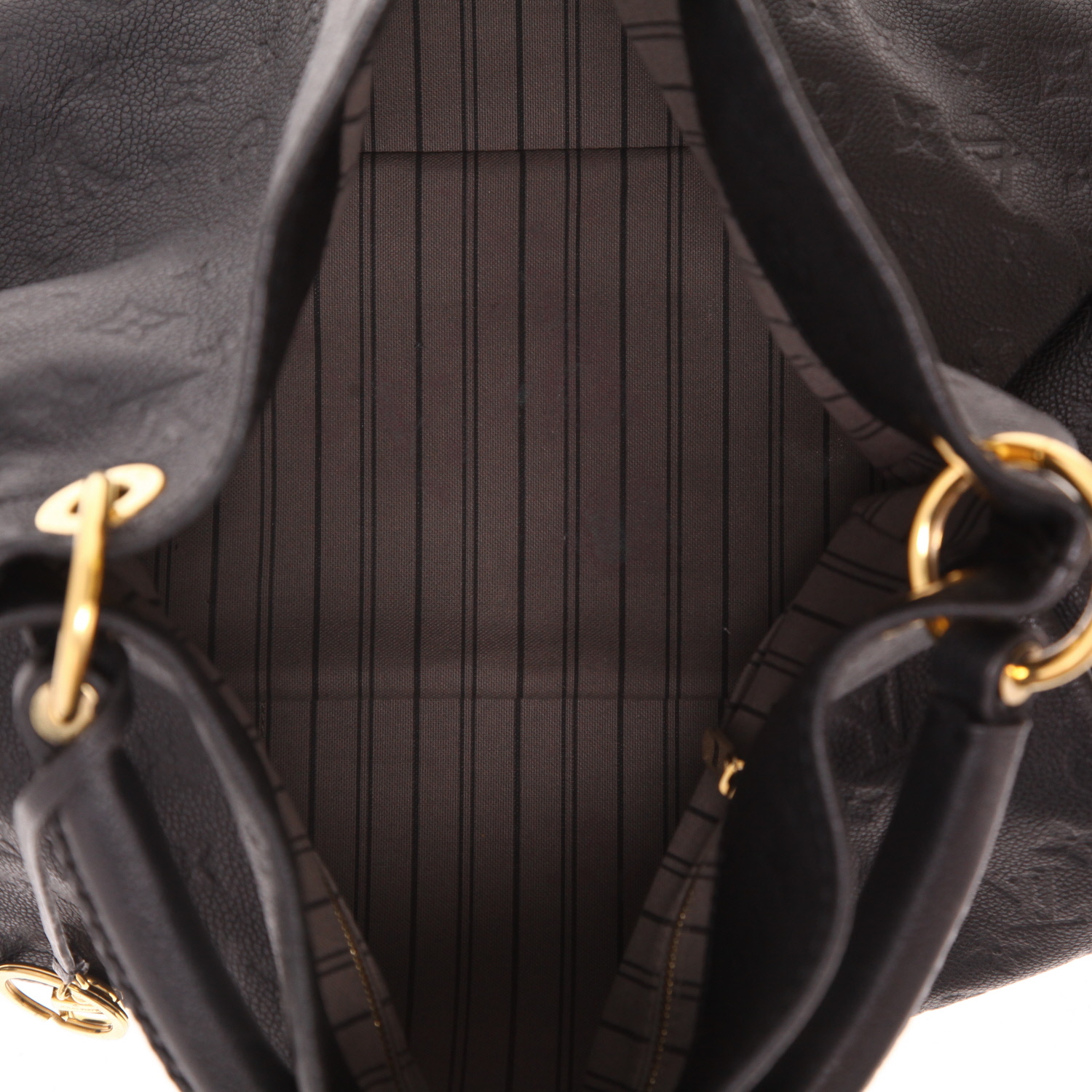 Sac à main Louis Vuitton  Artsy en cuir monogram empreinte noir - Detail D3