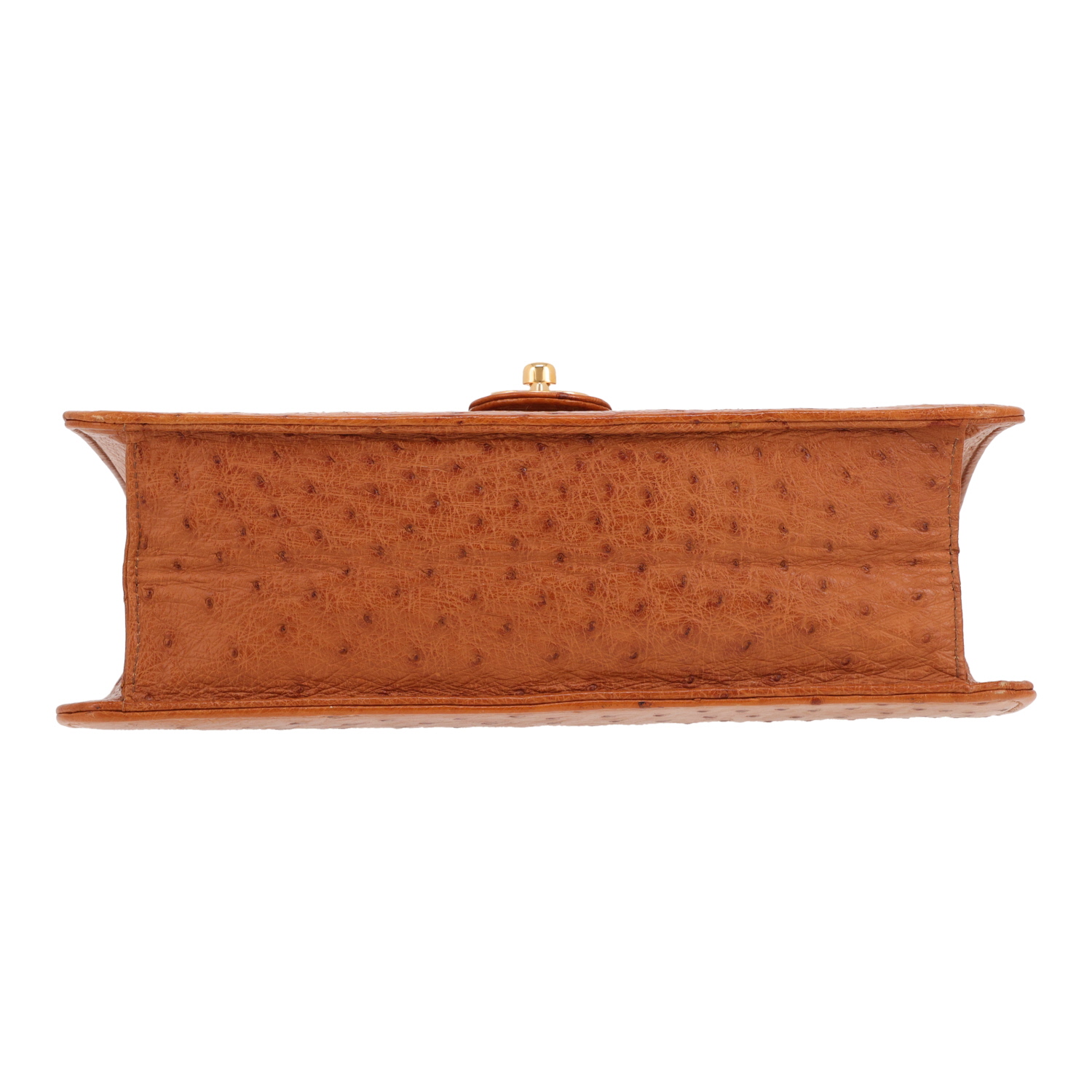 Sac à main Chanel  Vintage en autruche gold - Detail D1