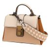 Borsa a tracolla Bottega Veneta  Piazza modello piccolo  in pelle beige bianco sporco e marrone - 00pp thumbnail