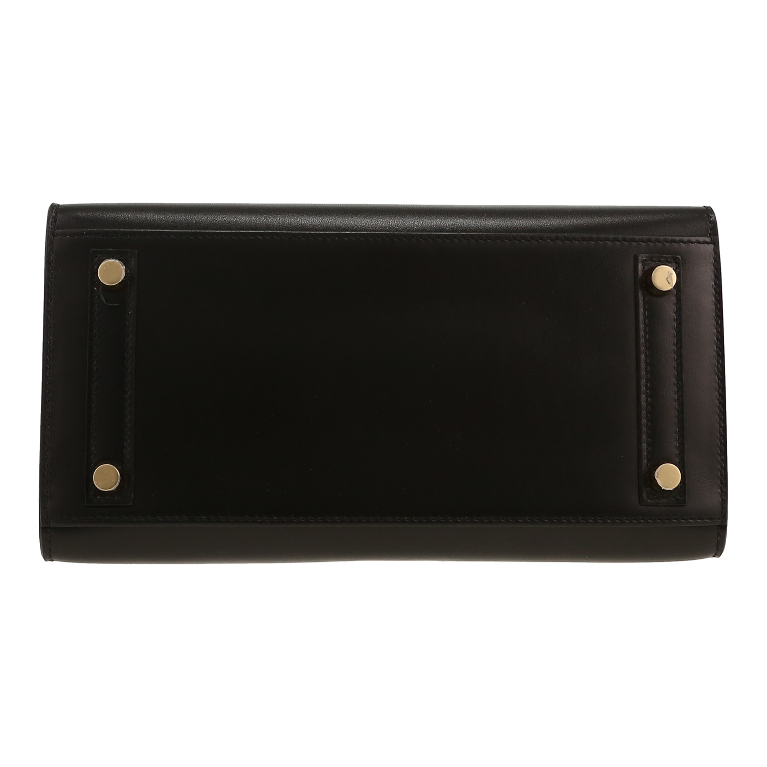 Bolso Hermès Birkin de 25 cm en piel negra tipo «box» - Detail D1