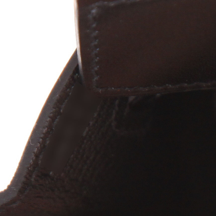 Hermès  Birkin 25 cm handbag  in black box leather - Detail D4