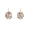Pendientes Pomellato Sabbia de oro rosa, zafiros rosa y diamantes - 00pp thumbnail