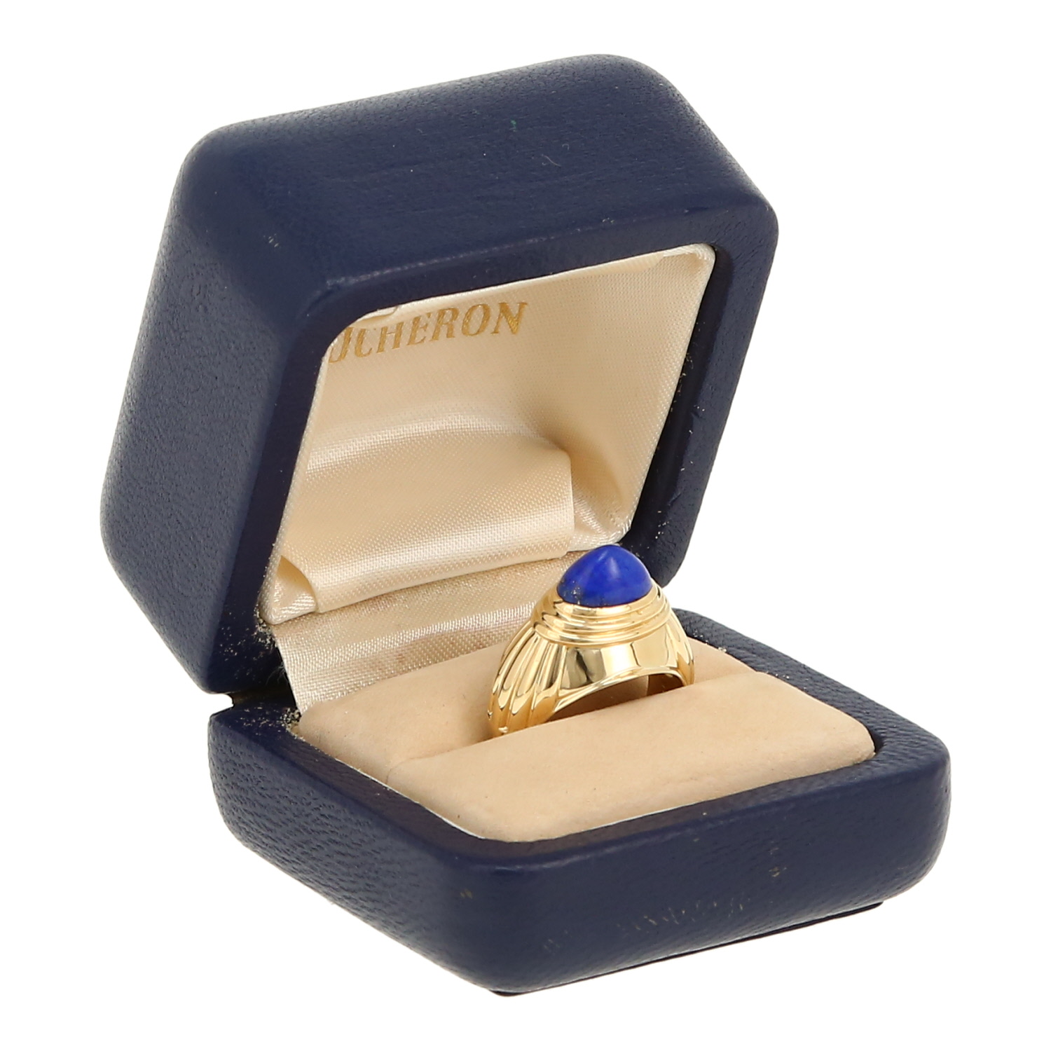 Sortija Boucheron Jaipur de oro amarillo y lapislázuli - Detail D2