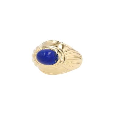 Bague Boucheron Jaipur en or jaune et lapis-lazuli