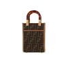 Borsa a tracolla Fendi  Sunshine mini  in tela siglata marrone e pelle marrone - 360 thumbnail