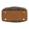 Borsa a tracolla Fendi  Sunshine mini  in tela siglata marrone e pelle marrone - Detail D1 thumbnail