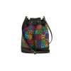 Gucci  Bucket shoulder bag  in multicolor "sûpreme GG" canvas  and black leather - 360 thumbnail