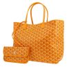 Shopping bag Goyard  Saint-Louis in tela Goyardine gialla e pelle gialla - 00pp thumbnail