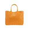 Goyard  Saint-Louis shopping bag  in yellow Goyard canvas  and yellow leather - 360 thumbnail