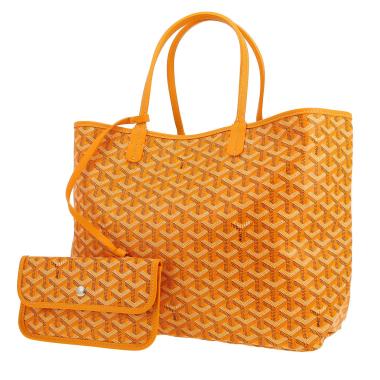 Shopping bag Goyard  Saint-Louis in tela Goyardine gialla e pelle gialla