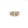 Bague Cartier Sauvage en or jaune, diamants blancs et diamants bruns - 360 thumbnail