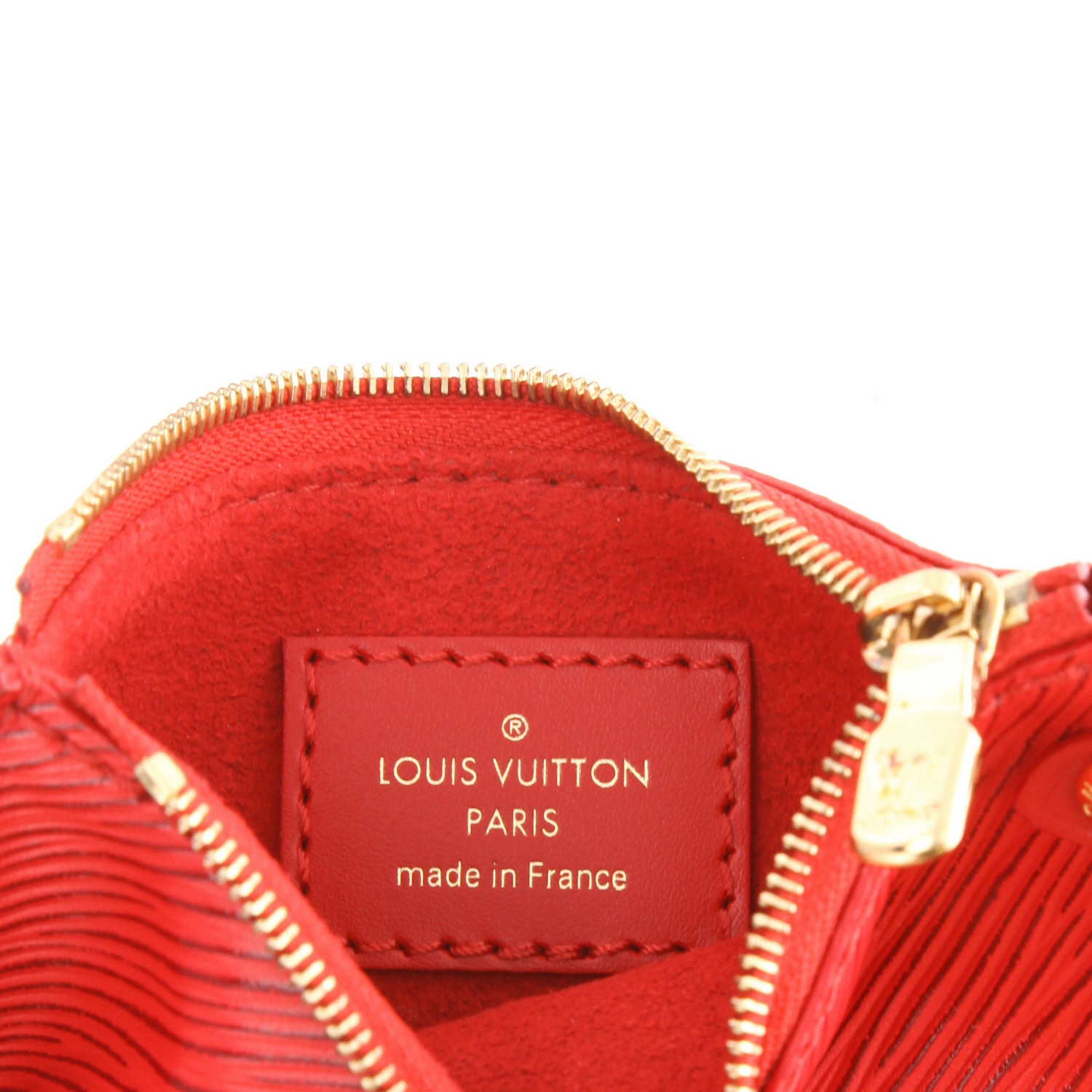 Sac à main Louis Vuitton  Noé en cuir épi rouge - Detail D2