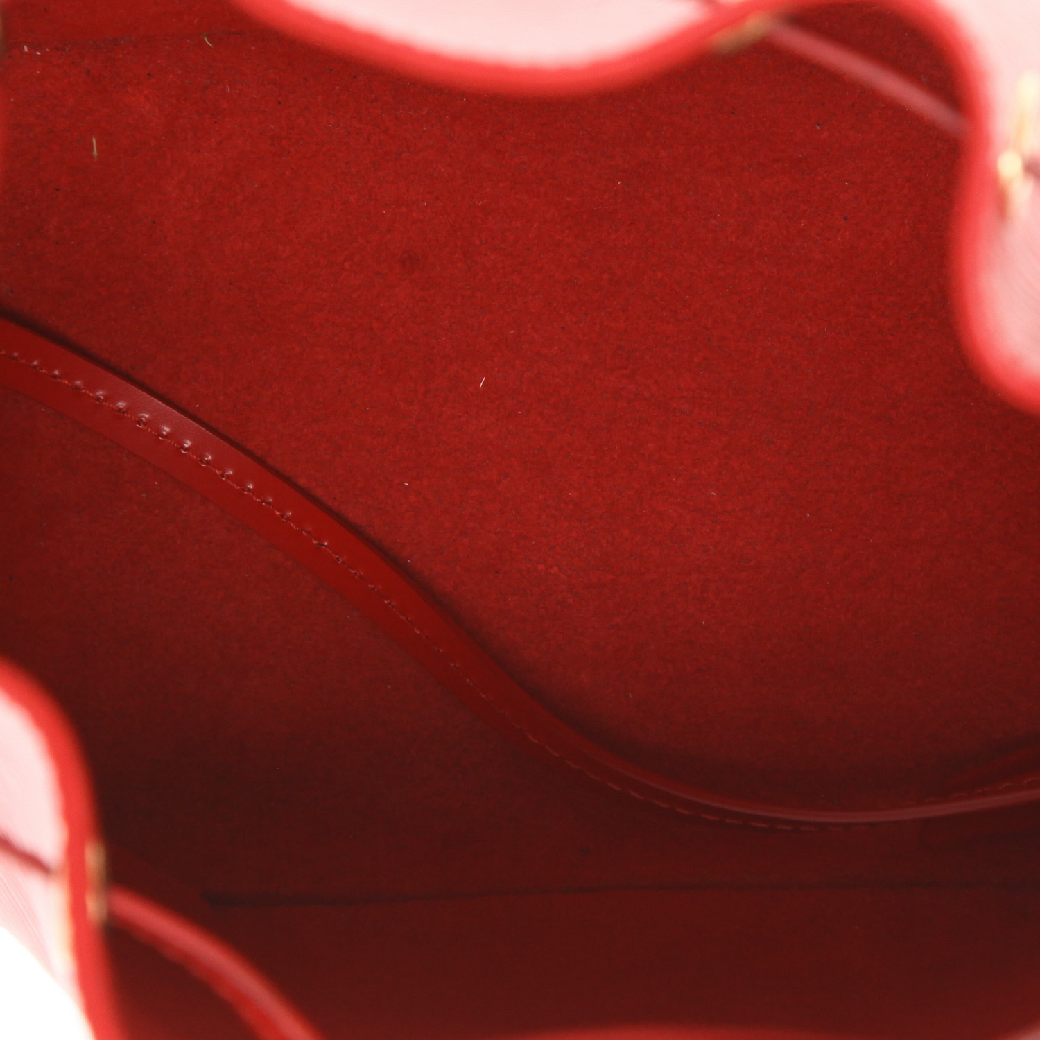 Louis Vuitton  Noé handbag  in red epi leather - Detail D3