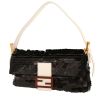 Sac à main Fendi  Baguette en sequin noir et cuir blanc - 00pp thumbnail