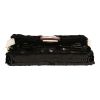 Fendi  Baguette handbag  in black paillette  and white leather - Detail D1 thumbnail