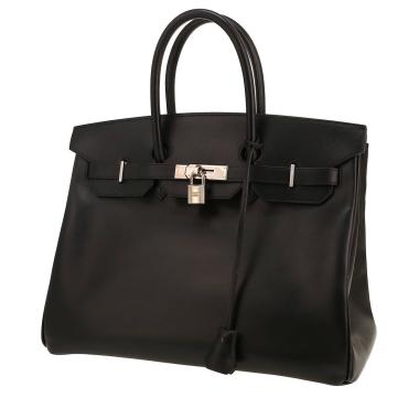 Sac à main Hermès  Birkin 35 cm en cuir box noir